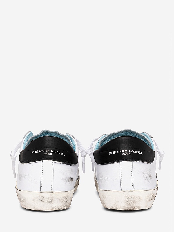 Полуботинки Philippe Model PRLUV022 PRSX LOW MAN VEAU BLANC NOIR - 5