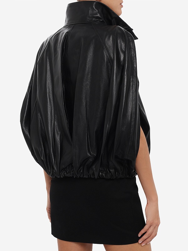 Куртка кожаная жен Simkhai 426-6070-LE BLACK - 4