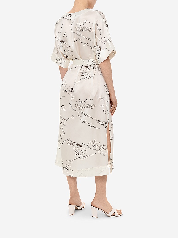 Платье жен Officine Generale S24WDRS110 BUTTERMILK/COCOA - 3