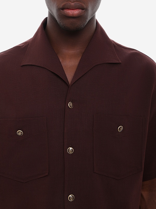 Рубашка муж Drôle de Monsieur K-SH254-VI029-BN BROWN - 5