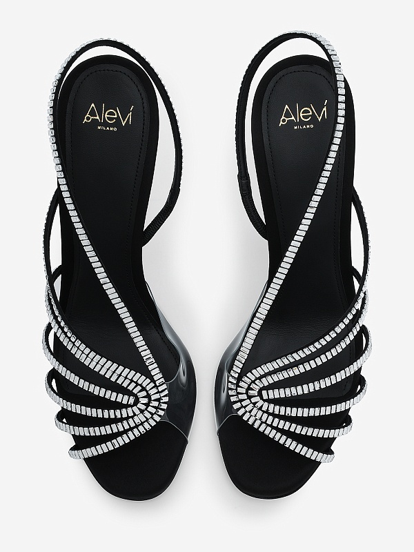 Босоножки (каблук) жен Alevi L26SC012.U.0222997 BLACK - 4