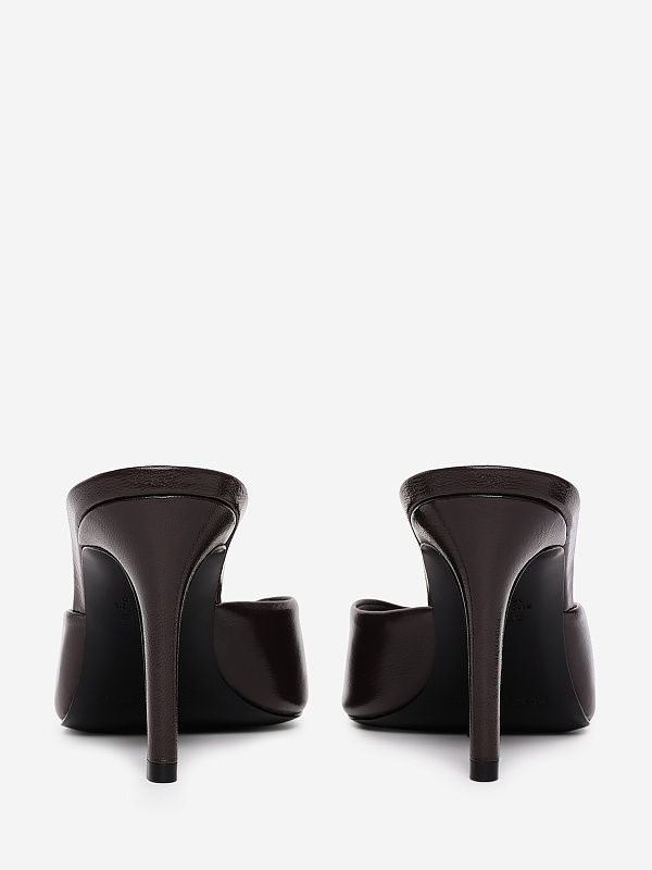 Мюли (каблук) жен Black Suede Studio BREA 80 | 80mm black coffee - 2