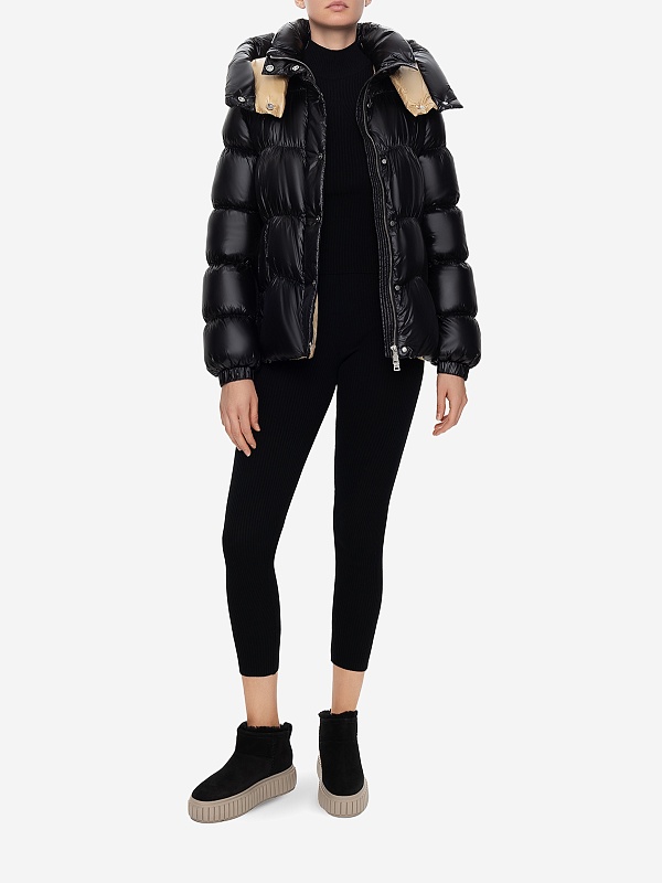 Куртка жен ADD 8AW111 C1170 - NOIR+CREAM - 1