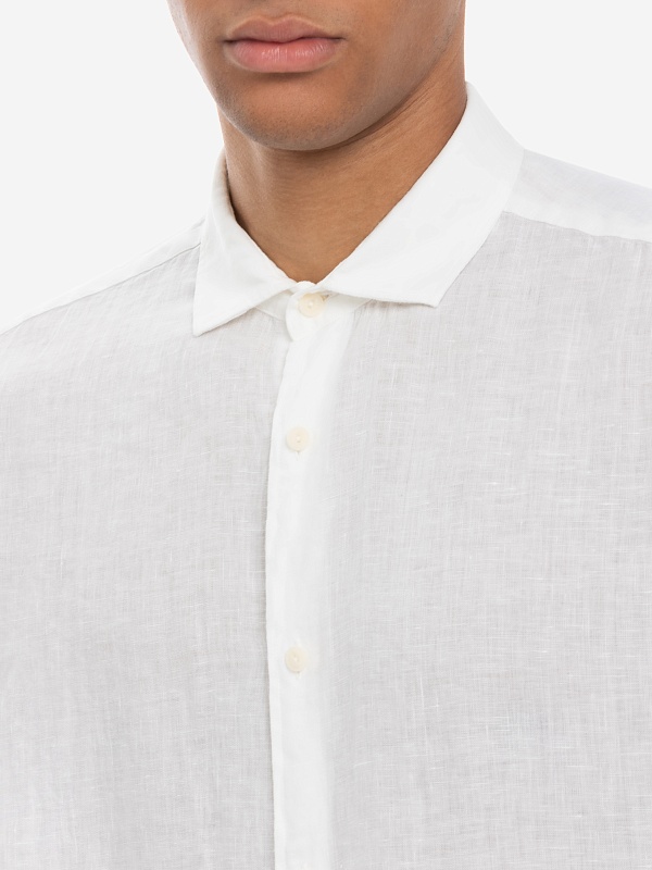Рубашка муж MC2 Saint Barth PAMP001 01896H LINEN 01 WHITE - 2