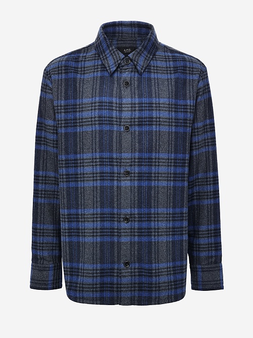 Рубашка муж A.P.C. WOANY-H02884 PLA HEATHERED GREY - 0