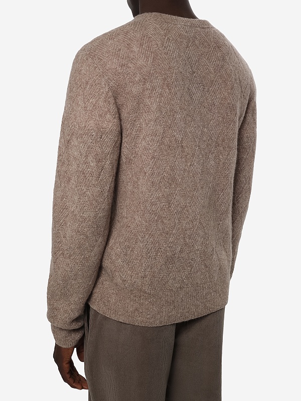 Свитер муж Officine Generale W25MKNT303 HEATHER BEIGE - 2