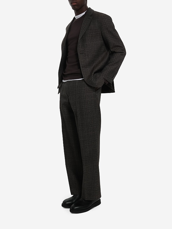 Брюки муж Officine Generale W25MTLG455 ICEDCOF/DKBROWN/ECR - 1