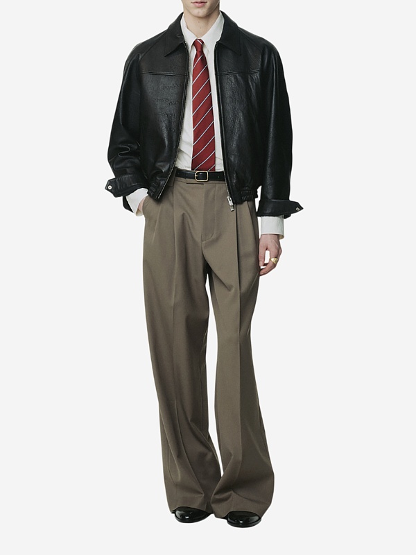 Куртка кожаная муж Tonywack BF12LJ101 BLACK - 1