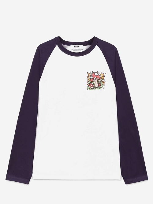 Футболка с длинным рукавом муж MSGM 3940MM78 257798 01 - 0