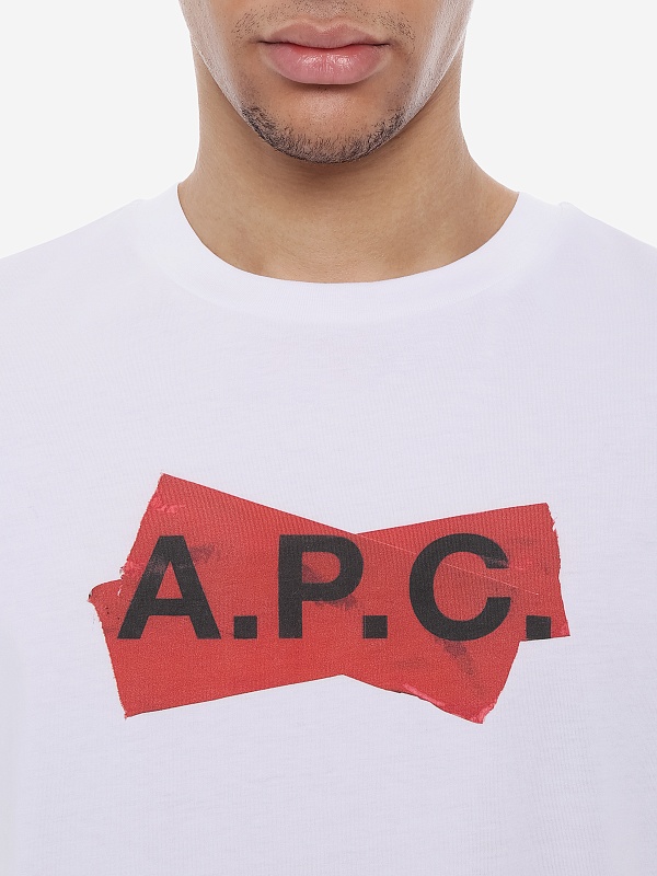 Футболка муж A.P.C. COHBM-M26457 AAB WHITE - 5