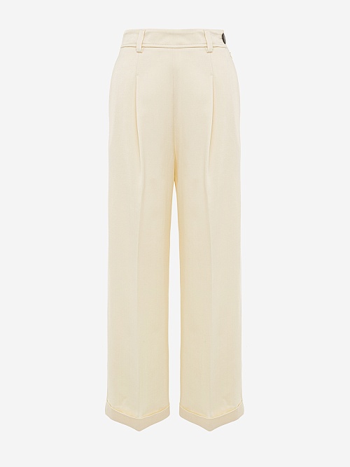 Брюки жен Forte Forte 10632_my pants ivory 0182 - 0