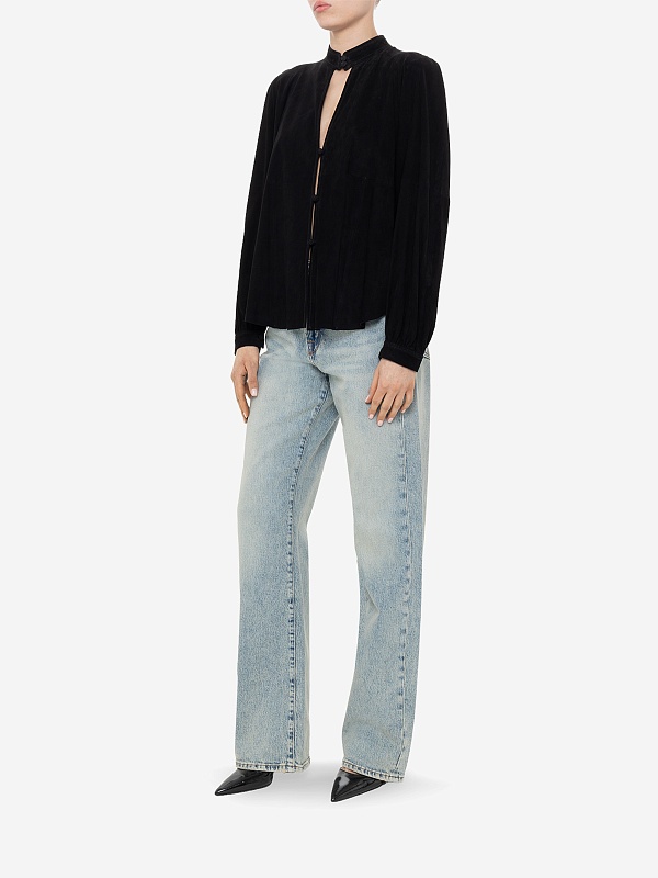 Блуза жен Forte Forte 10622_my shirt noir 8014 - 1