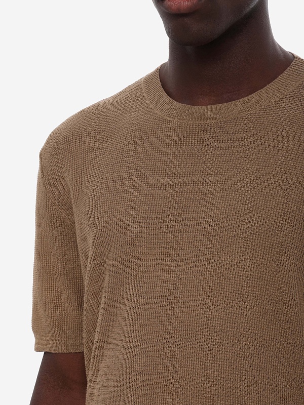 Джемпер с коротким рукавом муж Barena Venezia KNU5483 3167 360 Khaki - 5