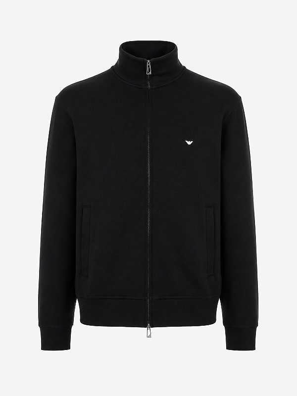 Толстовка на молнии муж Emporio Armani EM004536 AF10013 UC001 BLACK BEAUTY - 0