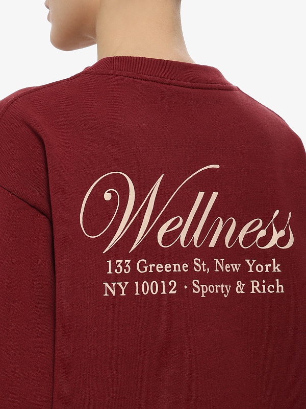 Толстовка жен Sporty & Rich ST07162083RE10 Merlot - 4