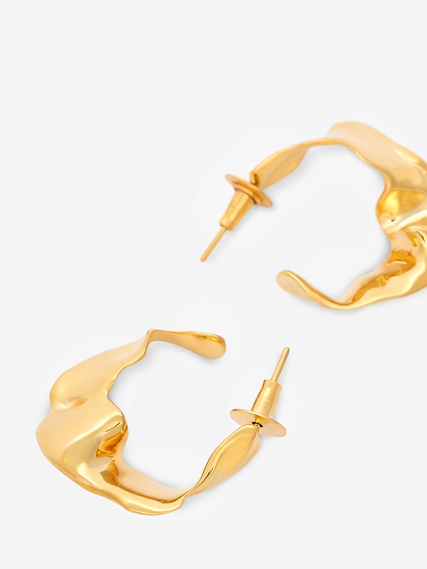 Серьги жен MISHO FWE01 Gold - 2