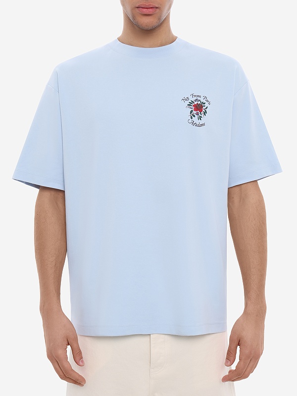 Футболка муж Drôle de Monsieur J-TS210-CO002-LBE LIGHT BLUE - 3