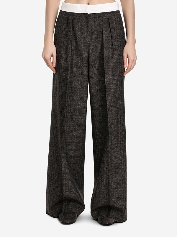 Брюки жен Officine Generale W25WTLG453 ICEDCOF/DKBRWN/ECRU - 2