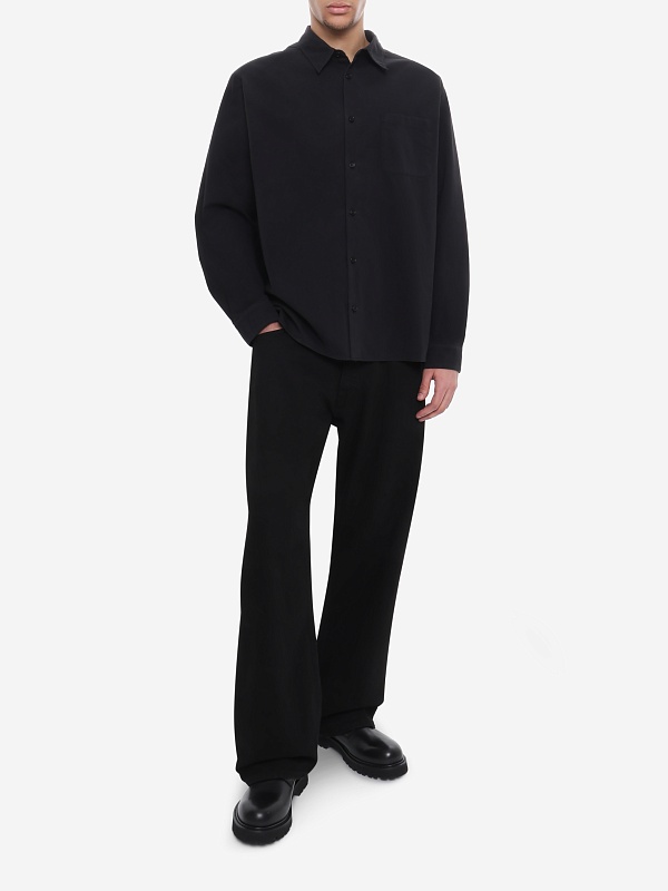 Рубашка муж A.P.C. COHKU-H12553 LZA FAUX BLACK - 1