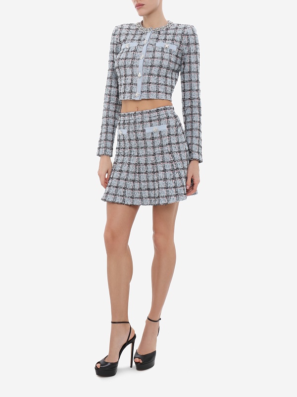 Кардиган жен Self-Portrait SS26-187C-BL BLUE - 1