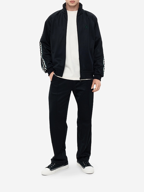 Толстовка на молнии муж Drôle de Monsieur PERM-SJ007-PL135-BL BLACK - 2