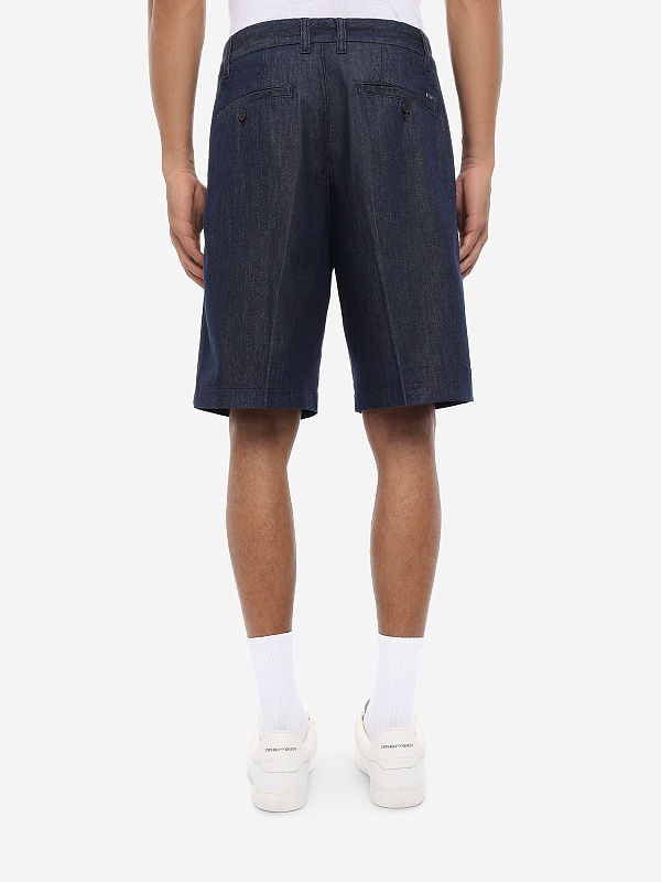 Шорты муж Emporio Armani EM005883 AF25638 MB001 BLUE DENIM - 4