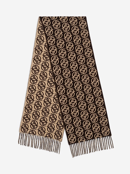 Шарф муж Drôle de Monsieur I-SF118-WO046-DBN DARK BROWN - 0