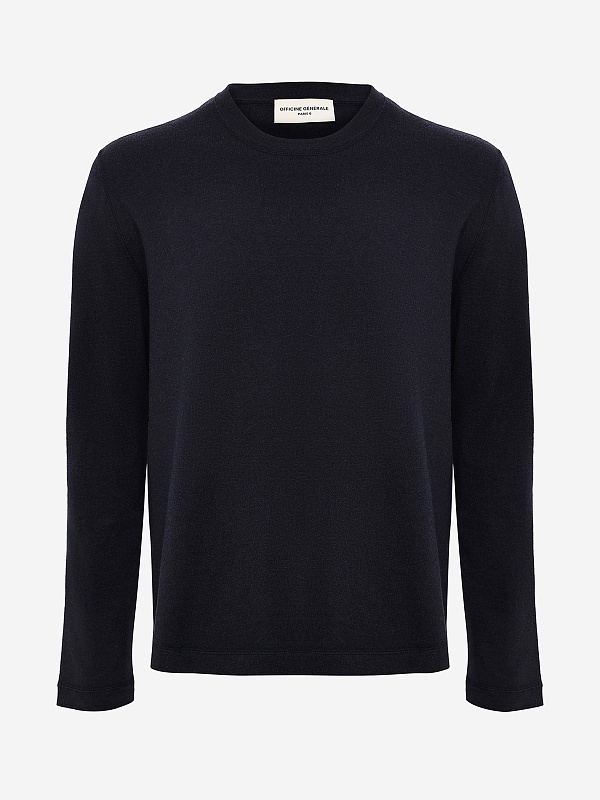 Свитер муж Officine Generale W25MTEE207 DARK NAVY - 3