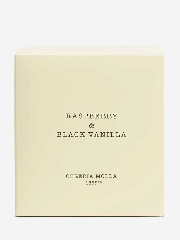 Свеча унисекс Cereria Molla 1899 6633 Raspberry & Black Vanilla XL, 3 фитиля 600г - 1
