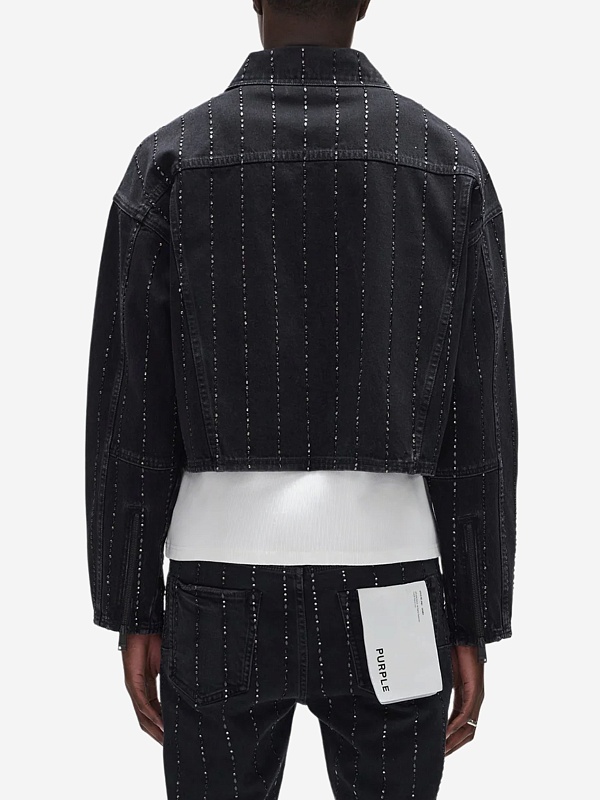 Куртка джинсовая муж PURPLE P052-SPTH126 BLACK - 2