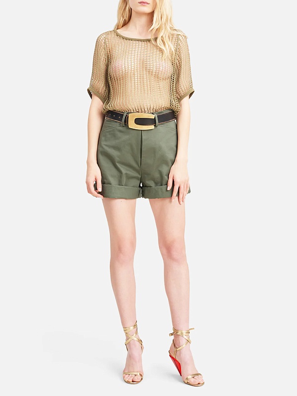 Шорты жен Faith Connexion X1568T00100 Army Khaki - 1