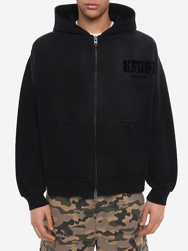 Толстовка на молнии муж Ksubi MPS26FL001 charcoal - 4