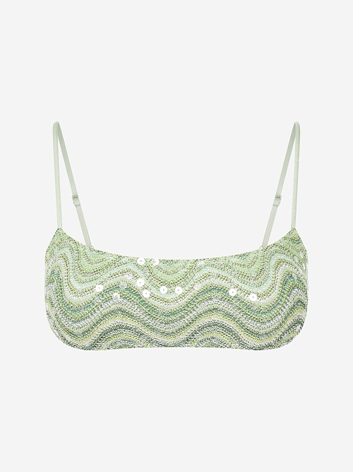 Бюстгальтер жен MC2 Saint Barth SADI0001 01209L RACHEL PAILLETTES SEA WAVE SOFT 55 - 0