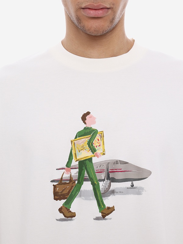 Футболка муж Drôle de Monsieur J-TS290-CO002-OW OFF WHITE - 5