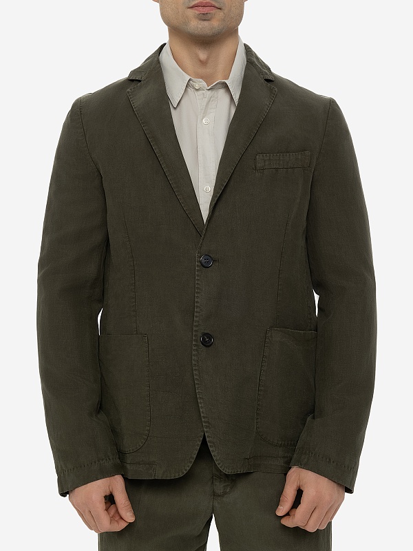 Пиджак муж Officine Generale S24MTLG402PRE OLIVE NIGHT - 3