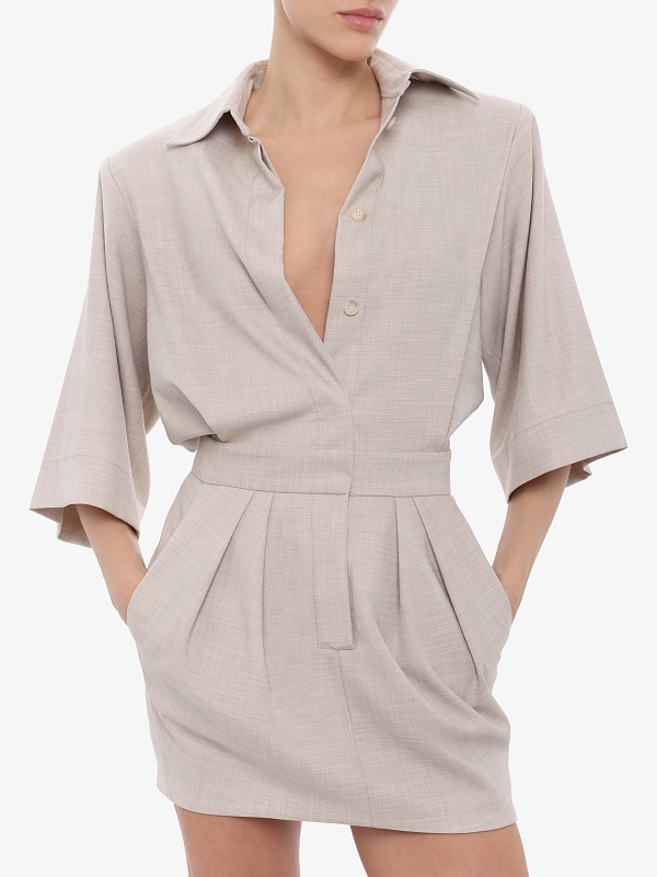 Платье жен THE ANDAMANE T190183A TNP246 IVORY - 3