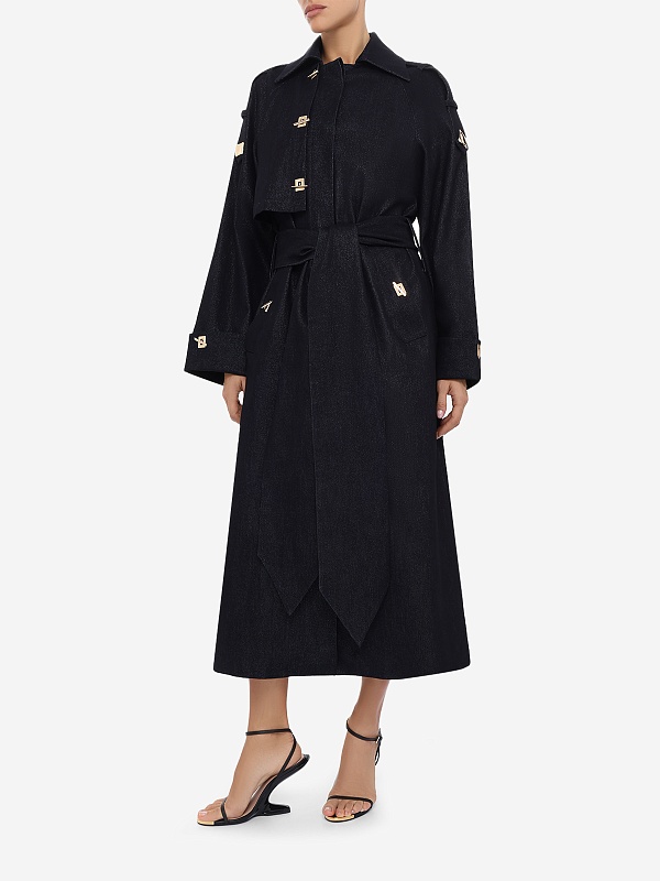 Плащ жен Danamé 126FW1901D SHIMMERING INDIGO - 1