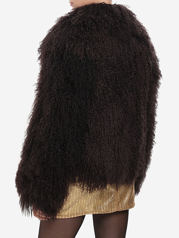 Шуба жен Burka AN-2405B/55BR Темно-коричневый - 3