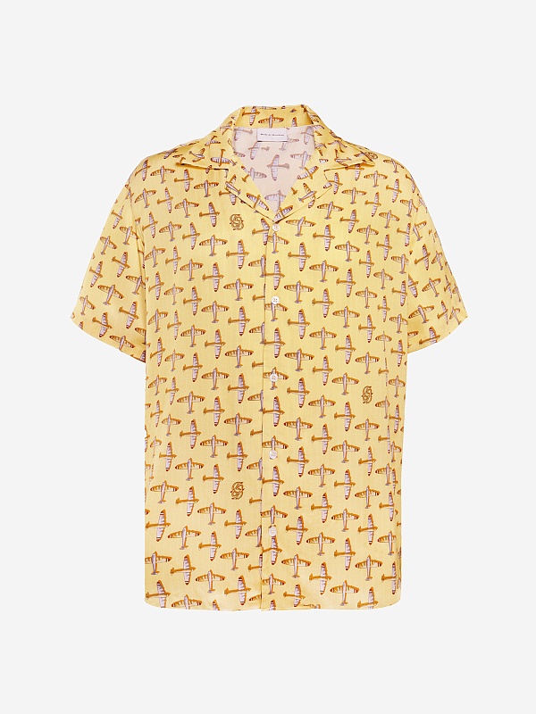 Рубашка муж Drôle de Monsieur J-SH230-VI028-YL YELLOW - 0