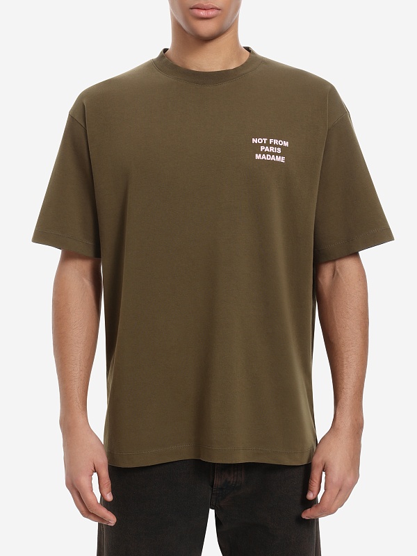 Футболка муж Drôle de Monsieur I-TS203-CO002-KK KAKI - 1