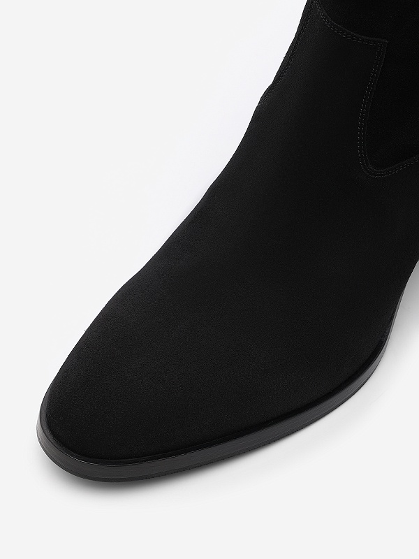 Ботинки муж ROBERTO di PAOLO Cowboyboots in black suede BLACK - 5