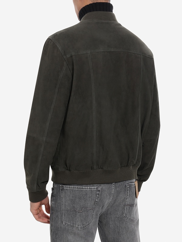 Куртка кожаная муж Arma 002G256009.05 DARK GREEN - 3