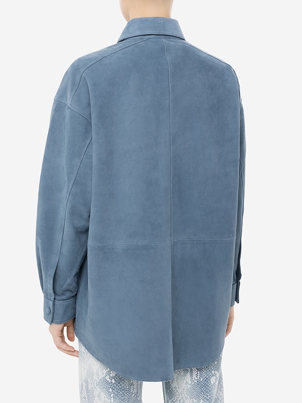 Рубашка жен Burka an-2416 Синий - 4