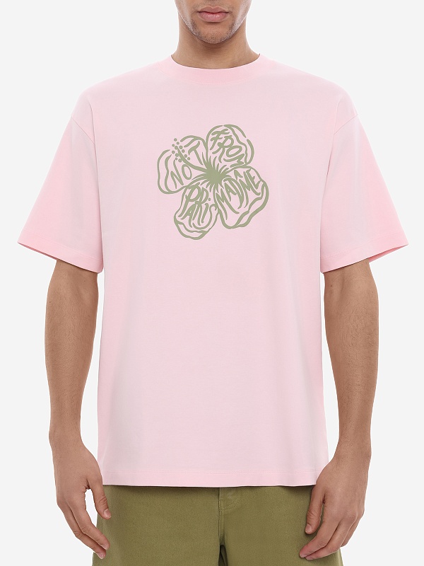 Футболка муж Drôle de Monsieur J-TS292-CO002-LPI LIGHT PINK - 1