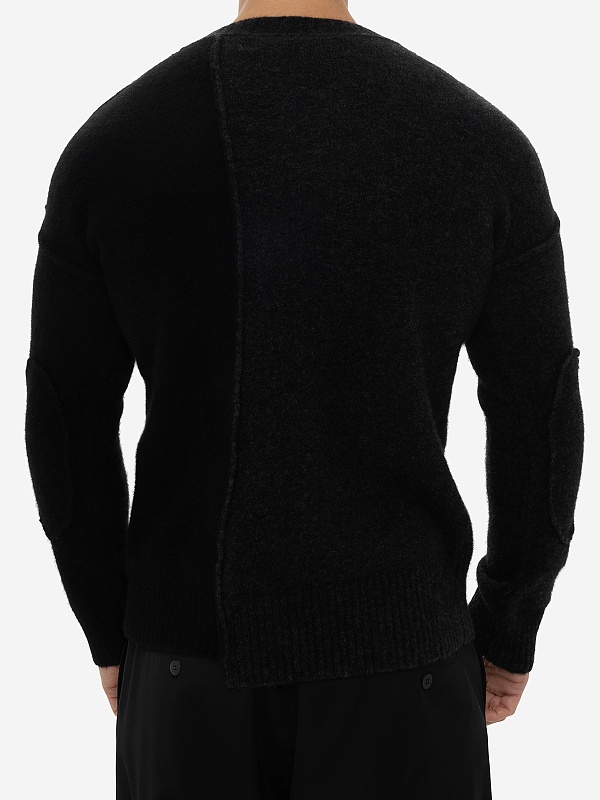 Свитер муж Isabel Benenato UK10 0180 BLACK/GRAPHITE - 4