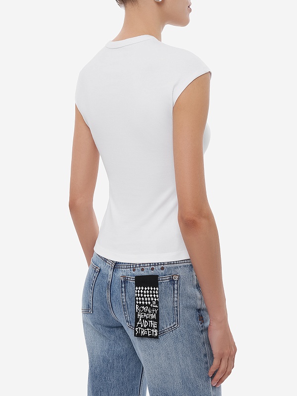 Топ жен Ksubi WFA24TE004 White - 3