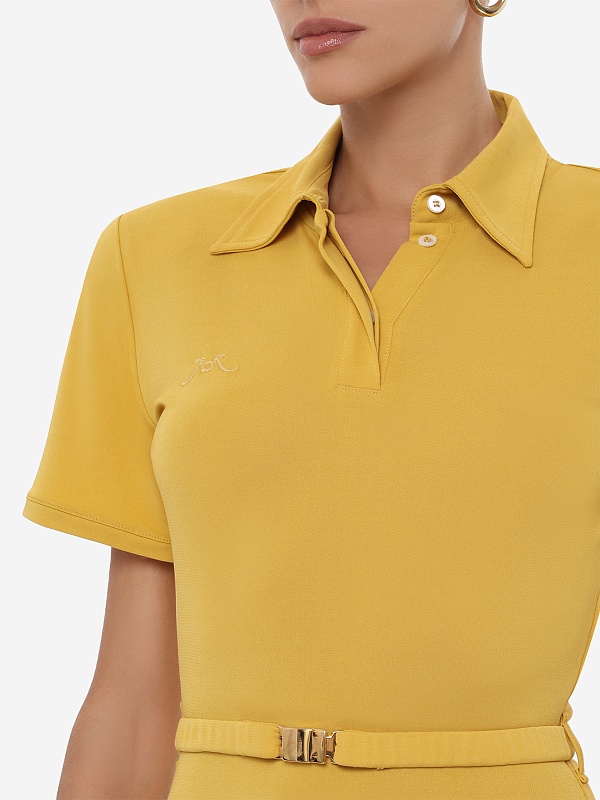 Платье жен Rowen Rose RR_J453 Degradè Mustard Brown - 4