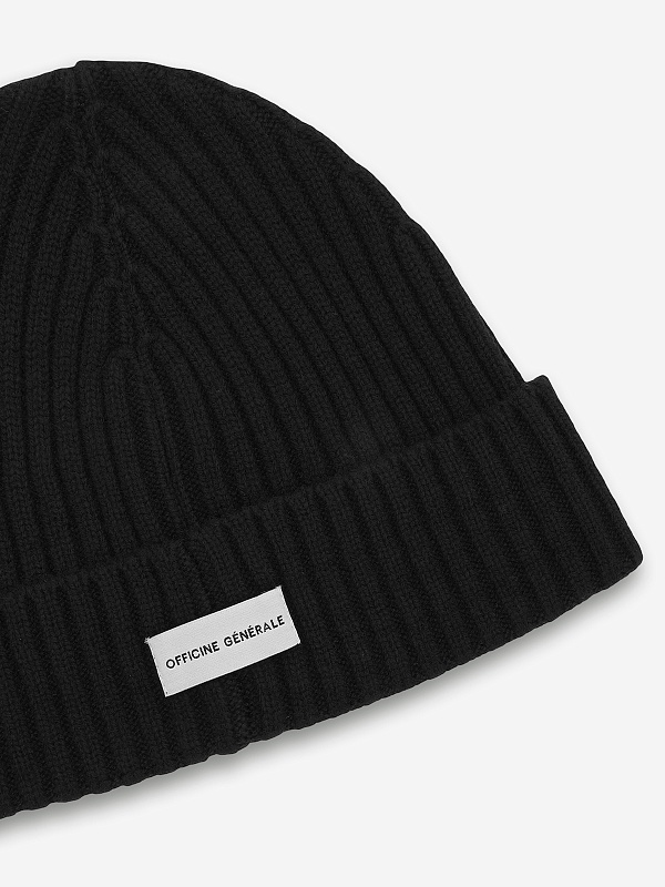 Шапка муж Officine Generale W25XACC871 BLACK - 1