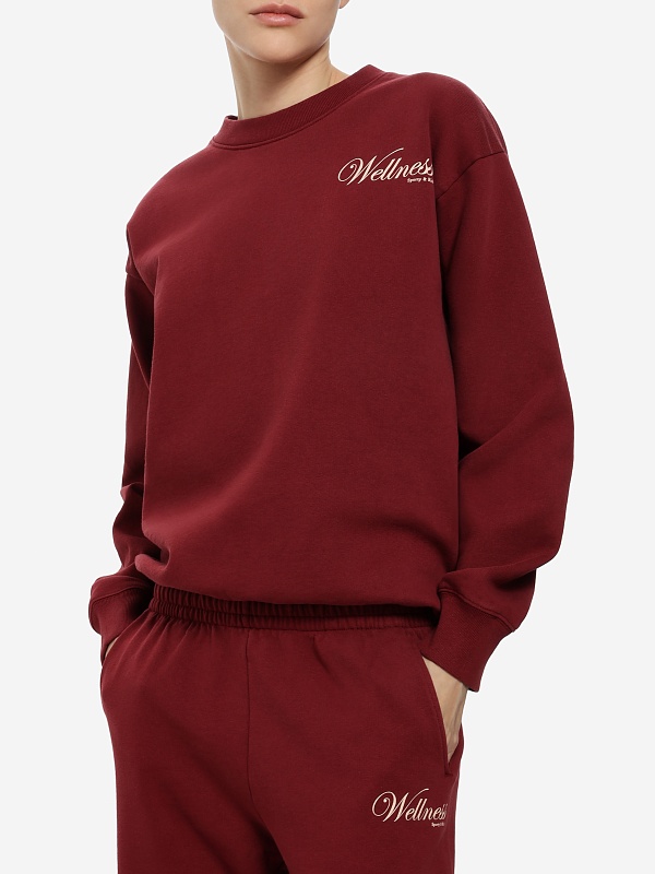 Толстовка жен Sporty & Rich ST07162083RE10 Merlot - 1