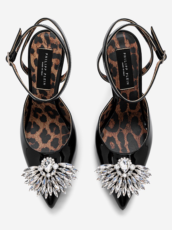 Босоножки (каблук) жен Philipp Plein SADS WSD0514 PLE077N 02 - 3